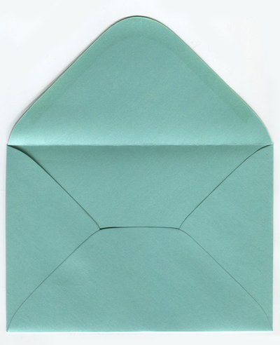 Pearl envelope - aquamarine