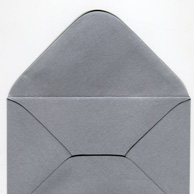 Decorative envelope pearl silver C6