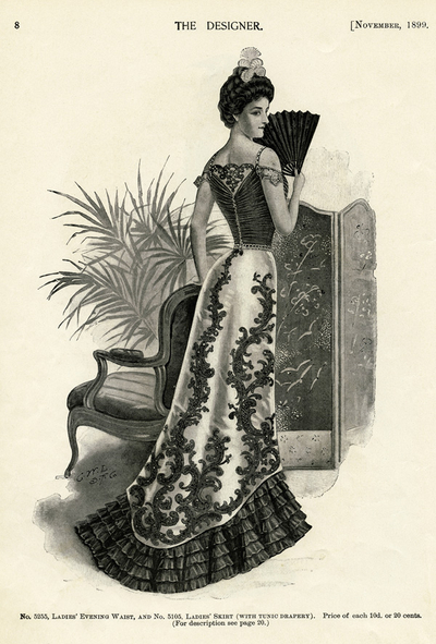 Ladies evening waist