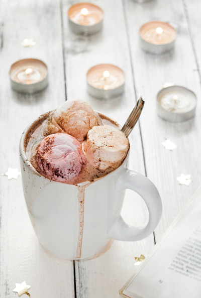 Hot chocolate with marshmallows