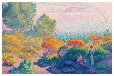 Henri Cross, Dwie kobiety nad brzegiem, Morze Śródziemne