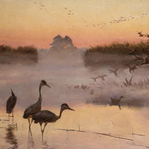Józef Chełmoński, Dawn. The Kingdom of Birds