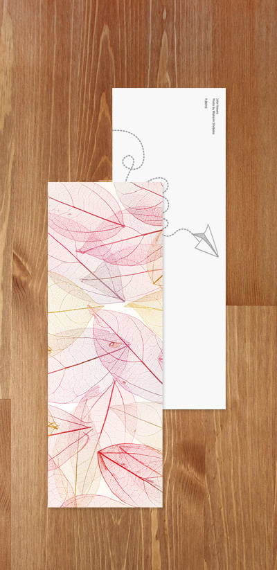 Bookmark - Colorful leaves