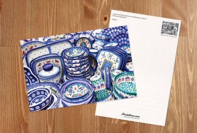 Traditional Polish pottery from Boleslawiec, Poland