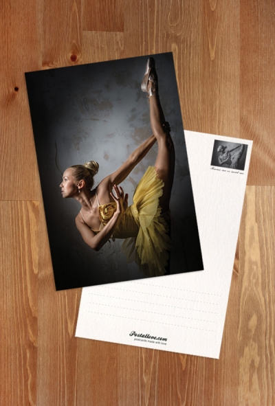 Ballerina in yellow tutu