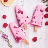 Raspberry ice cream