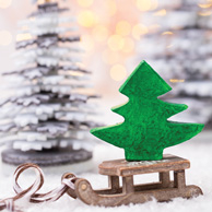 Christmas Tree on Sled
